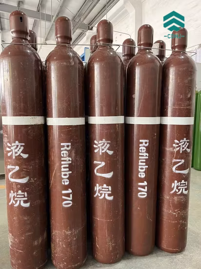 99.5% Purity C2h6 Ethane R170 Gas as Refreigerant